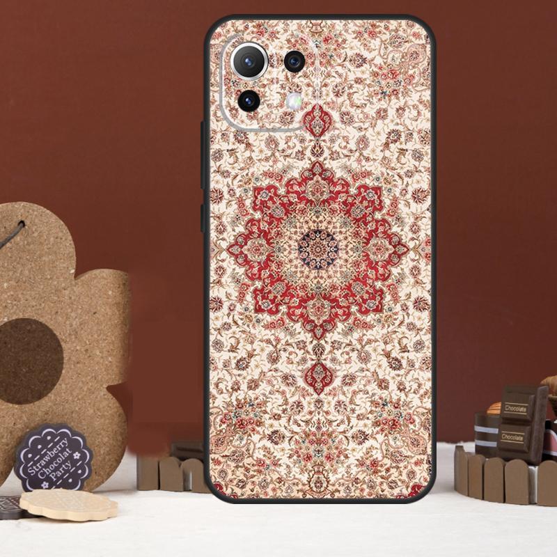 Persian Carpet Floral Pattern Case For Xiaomi 14 15 Ultra 15T 14T 13T 17 Pro Max POCO X7 Pro X5 X6 F5 F6 F7 F8 Ultra Cover