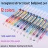 12-Color Refillable Rollerball Pens, 0.5mm Needle Tip for Journaling, Doodling & Cards