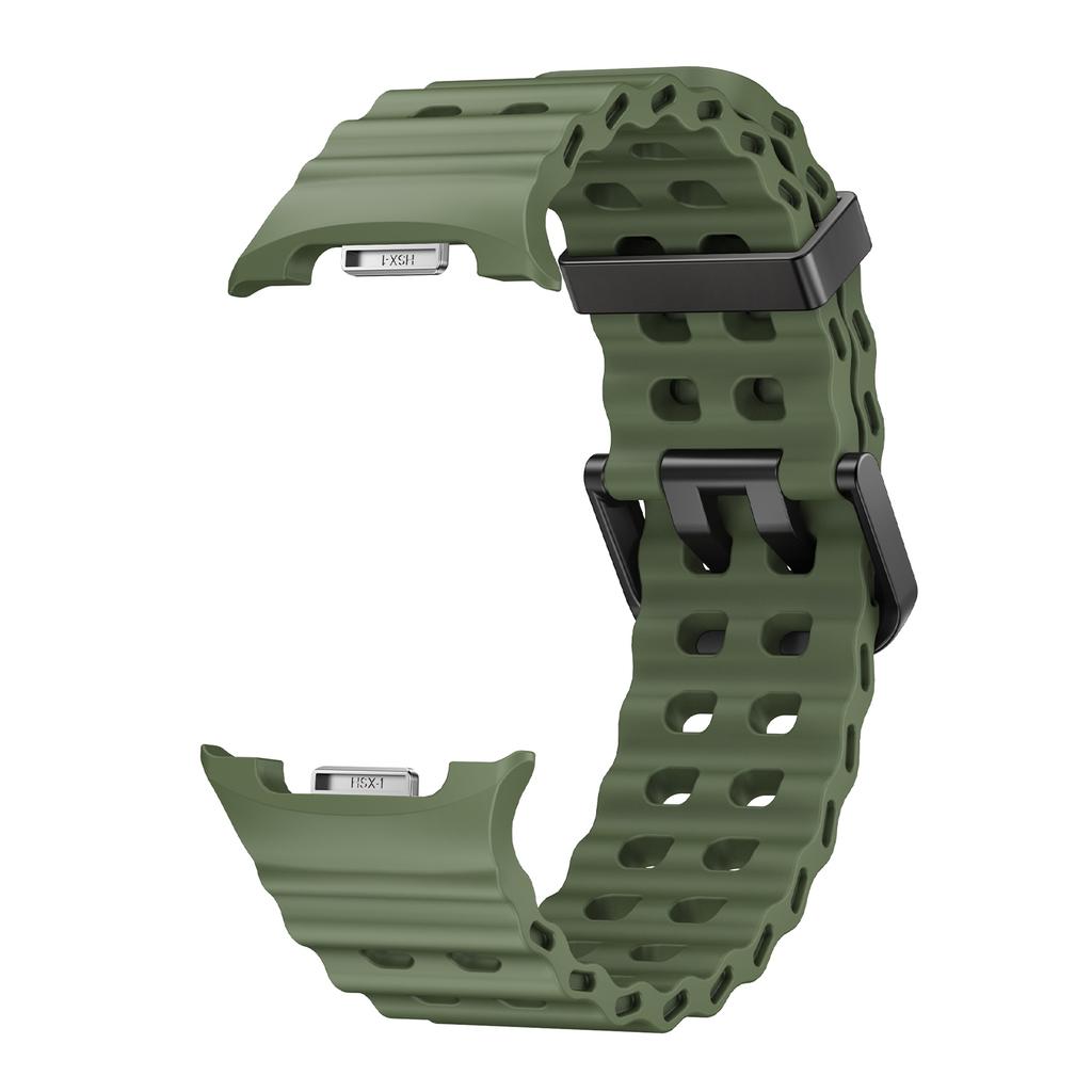 Sports Silicone Strap For Samsung Galaxy Watch 8 40 44mm Marine One-Tone Band Bracelet For Galaxy 8Classic 46MM Rubber Watchband