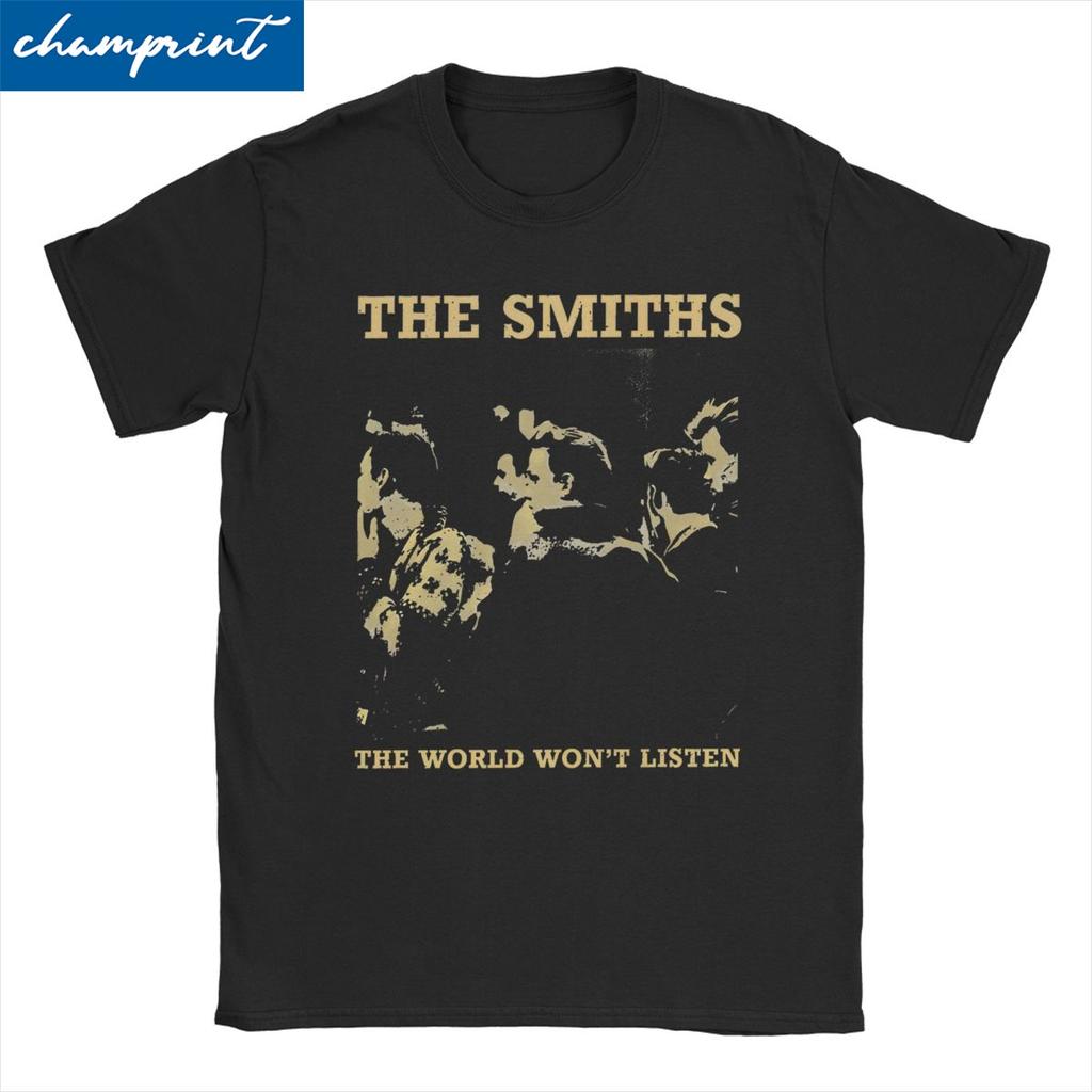 Casual Vintage The Smiths T-Shirts Men Women's Crew Neck Pure Cotton T Shirts Indie Punk Rock Band Tee Shirt New Arrival Tops