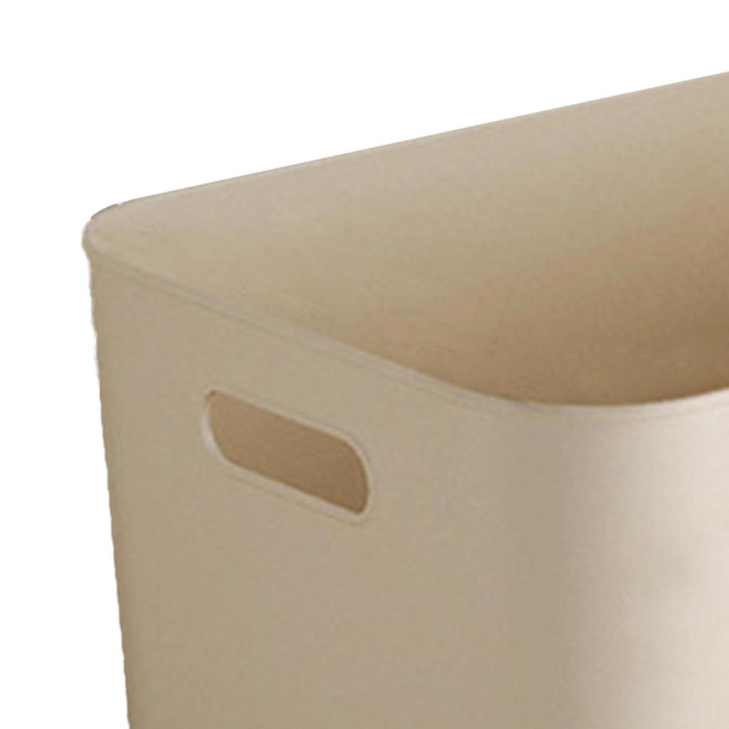 Oppbevaringsboks Plast Stor Kapasitet Kremstil med Lokk Organiseringsbeholder for Leker Klær Snacks