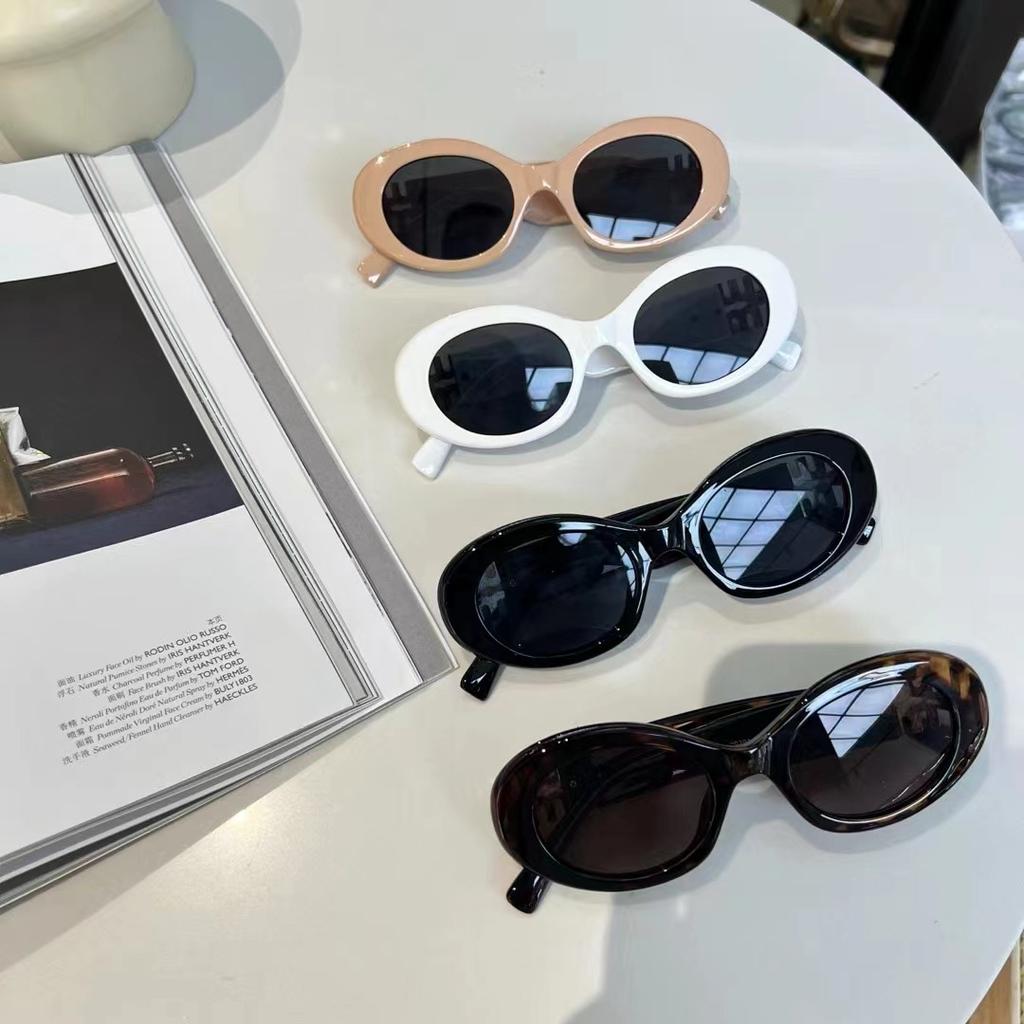Fashionable Oval Shape Sunglasses Ladies Fashion Stylish Anti-glare Ladies Sun Glasses Travelling Hiking Fishing Male Sunglass