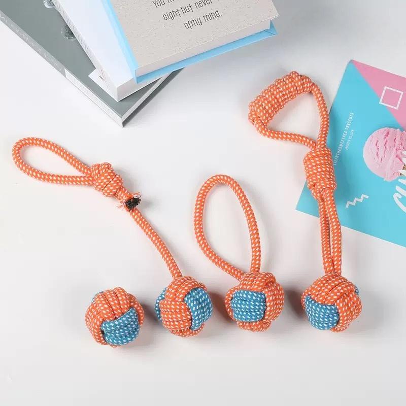 Dog Toys Rope Ball for Large and Small Dogs Resistant Soft Cotton teeth grinding Bite Resistant Chew Interactive Dog Accessori