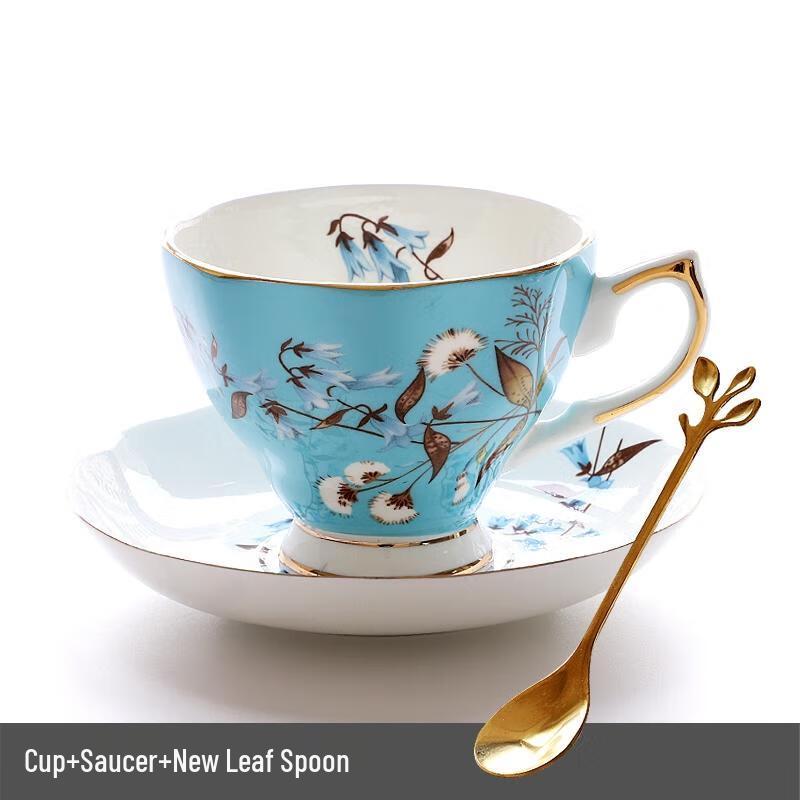 Lily of the Valley Glass Coffee Cup Set