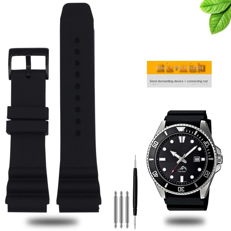 For CASIO Swordfish MDV106-1A MDV-107 MTP-VD01 MDV-106D Efr-303l Strap Men's Wristband Bracelet 22mm Sports Silicone Watchband