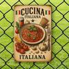 "Spaghetti Carbonara" Metal Sign - Vintage Italian Cuisine Decor for Kitchen & Bar Walls