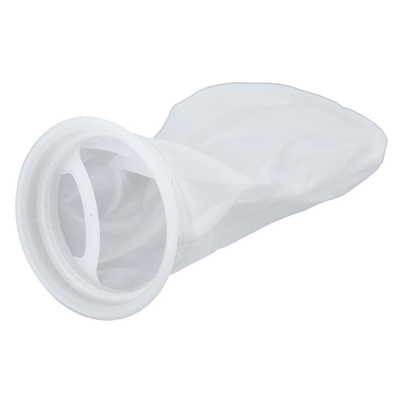

200Micron Nylon Filter Bag Aquariums Filter Sock for Fish Tanks 10Inch Length 4Inch Diameter Rings Removing M белый
