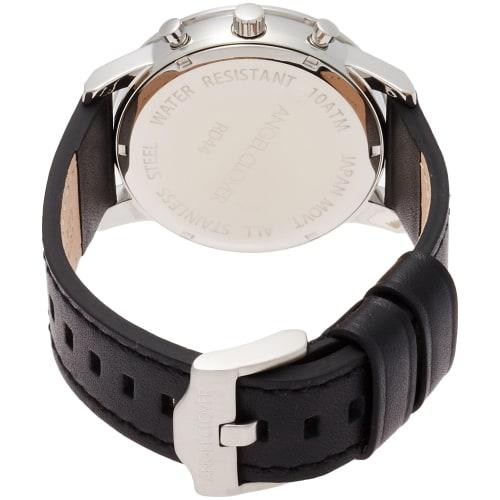 Angel Clover Ridge Watch, Black Dial, Stainless Steel, Quartz Movement, 44mm, Men's, RD44SBK-BK, Official Warranty