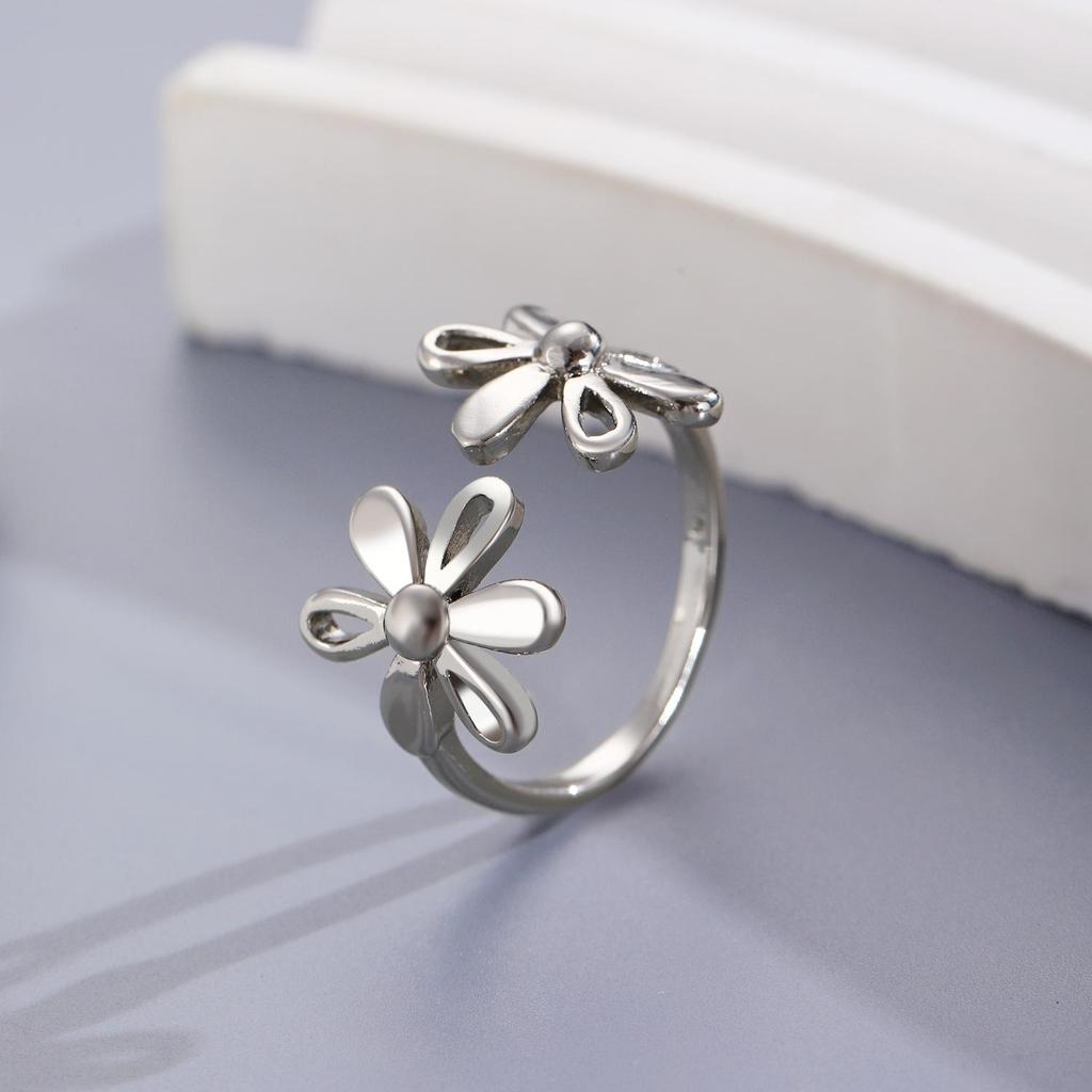 High-End Cross-Border Fashion Bow Ring for Women - European & American Style Open Index Finger Accessory