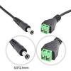 DC5.5x2.1mm Male Power Cable with Screw Terminals For LED Strips CCTV Cameras 12V/24V Power Supply Not Need Solder