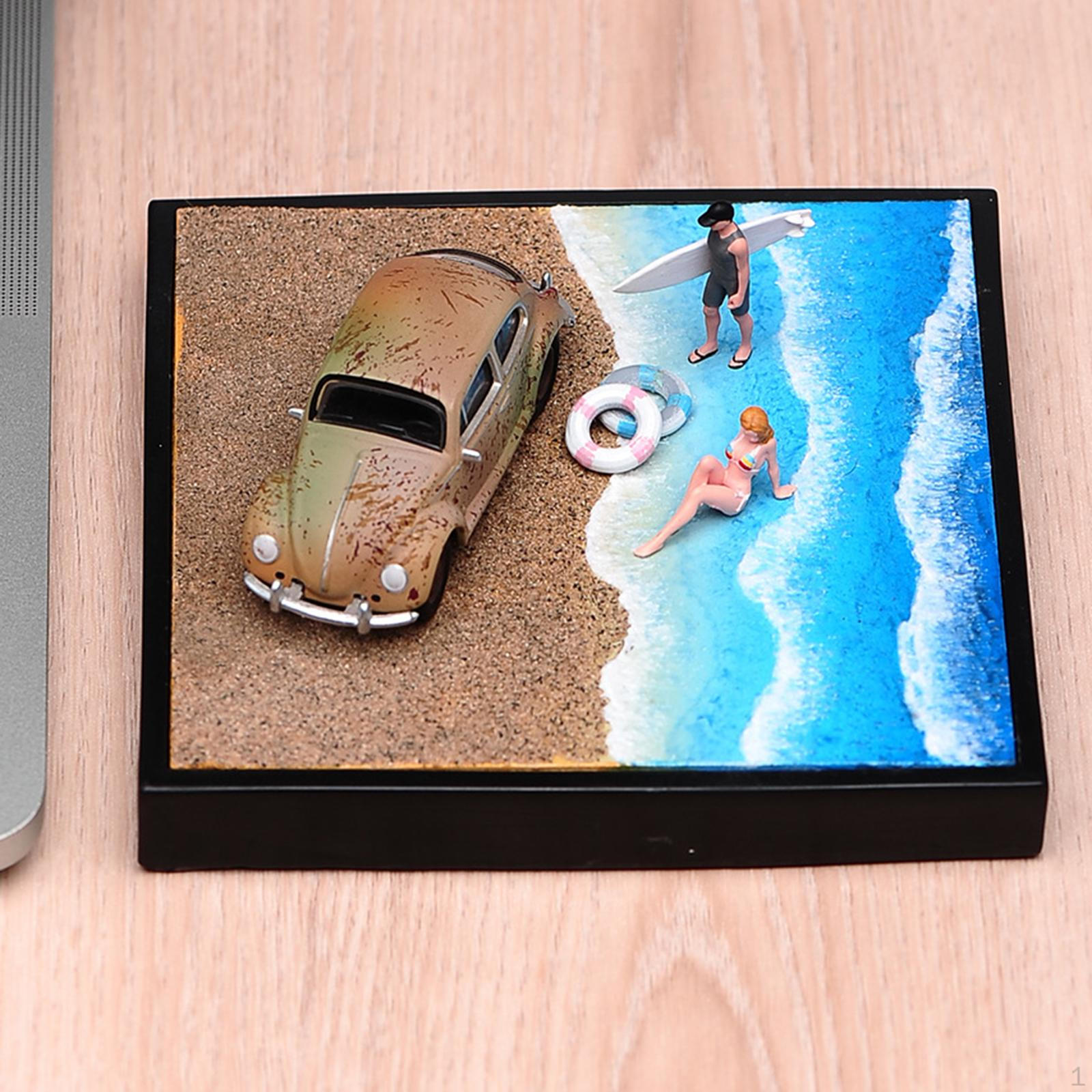 

1/64 Scale Miniature Scene Model Diecast Car Display Photo Props Micro Sand Table Landscape