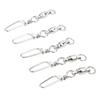 50PCS 2 Sizes Ball Bearing Swivels Stainless Steel Leader Connector  Fishing Tackle
