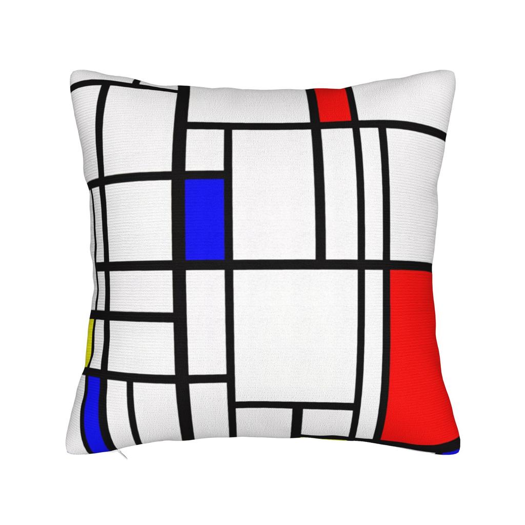 Piet Mondrian Abstract Pop Art 1960s Pillow Cover  Fashion Pillow Case For Office Car Home Decor Print Cushion Cover Gift Idea
