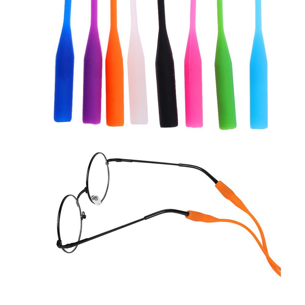 2pcs 12 Colous High Elastic Holder Band Silicone Eyeglasses Straps Anti Slip Glasses Chain Sunglasses String Ropes