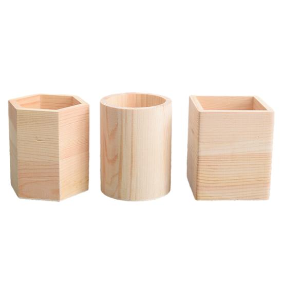 Wooden Pen Holder Large Capacity Desk Organizer for Pens Erasers Crayons Rulers Markers Multi-Specification Storage Box for Office School Home