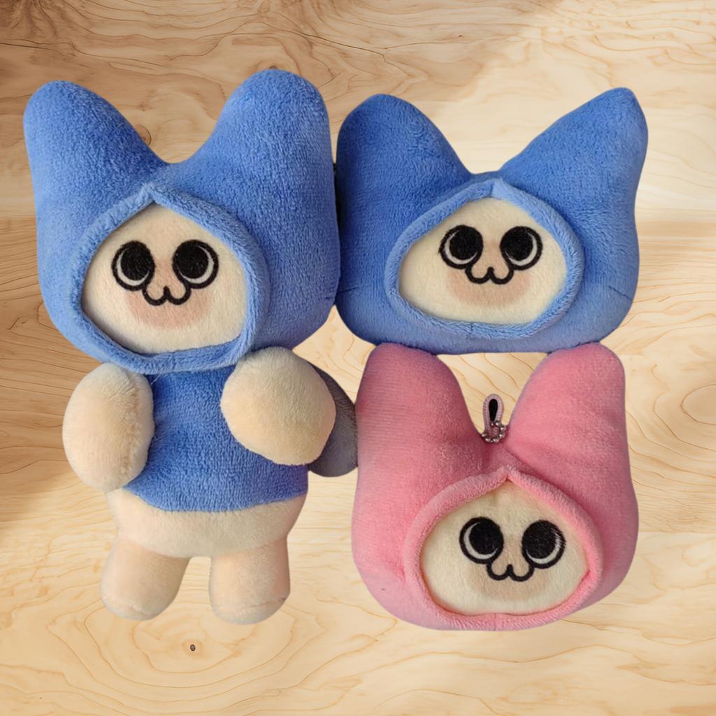 Monster Hunter Wilds Felyne Cute Plush Pendant Cosplay Soft Stuffed Doll Cartoon Backpack Decoration Xmas Birthday Kid Gift
