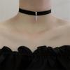 Guler Choker din Panglică de Catifea Stil BF Harajuku Coreean: Colier versatil, rafinat, de culoare solidă