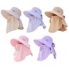 Breathable Sun Hat Lightweight Bucket Hat New Sunshade Scarf Hat  Women