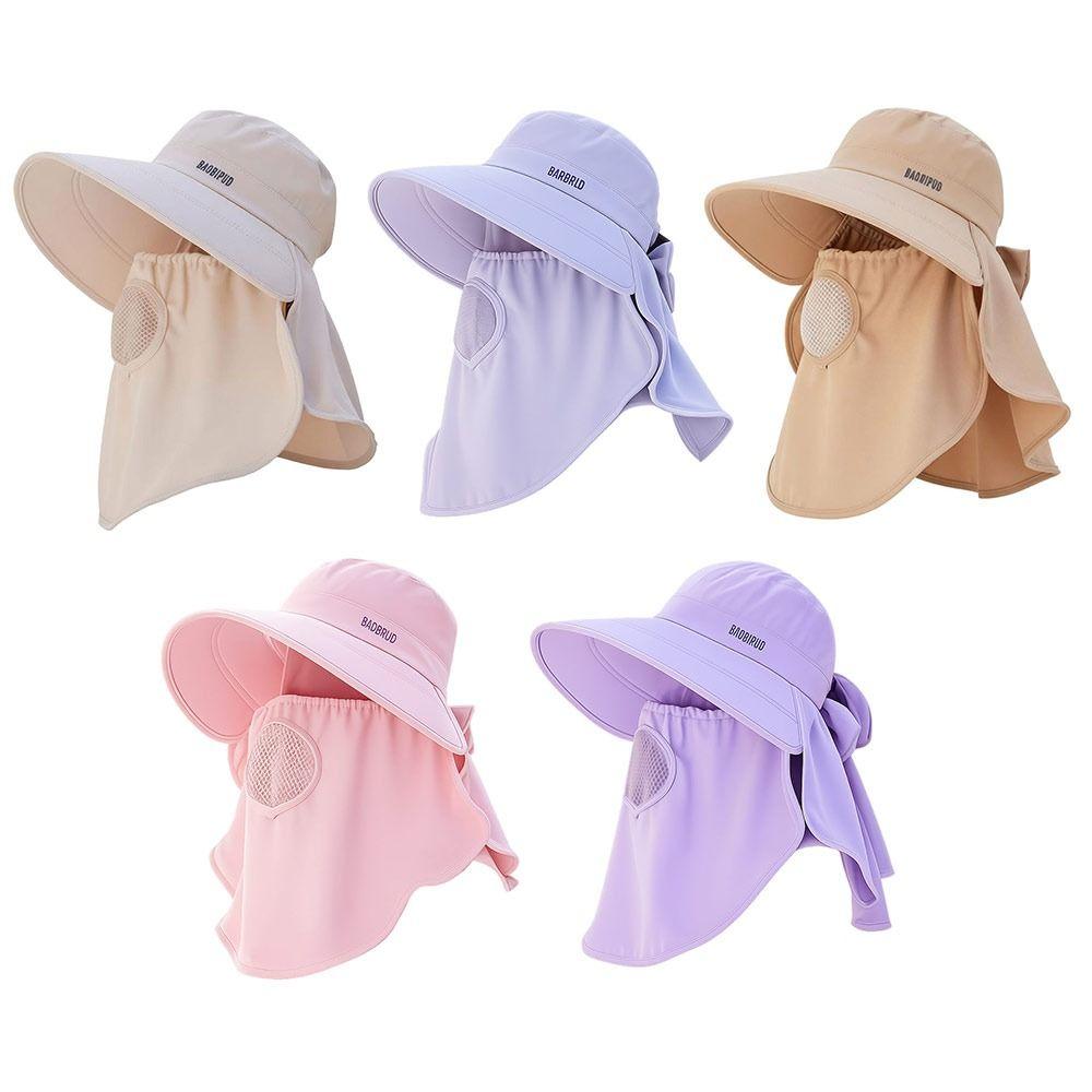 Breathable Sun Hat Lightweight Bucket Hat New Sunshade Scarf Hat  Women