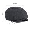 Four Seasons Striped Men Octagonal Hat Autumn Painter Hat British Newsboy Hat Male