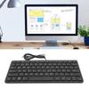78 Keys Language Keyboard Splash Proof USB Wired Keyboard Durable Ultra Thin Keyboard  Office Work