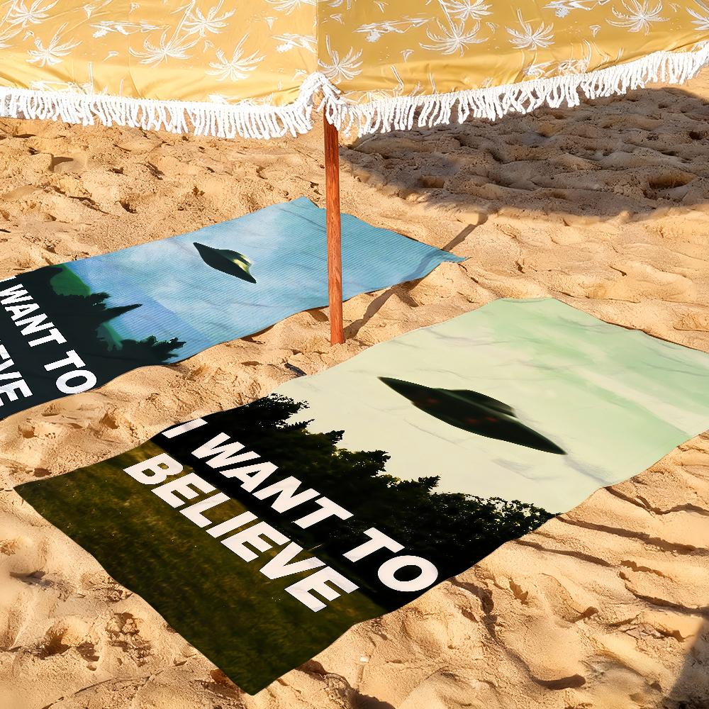 Class TV Series The X-Files Vintage Towel Quick Drying Beach Towels Are Suitable For Swimming Pools Camping Yoga And The Gym