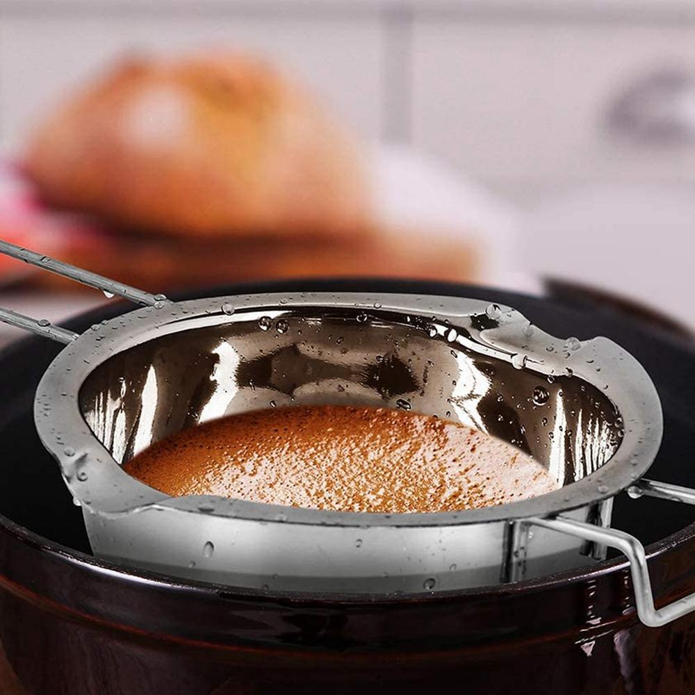 Nerezový hrnec na rozpouštění čokolády pro rozpouštění čokolády, cukroví, výrobu svíček