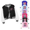 Bambine Ragazze Anime Cartone Animato Cantante POP Super Star Rumi Zoey Mira Stampato Casual Maniche Lunghe Giacca da Baseball Cappotto