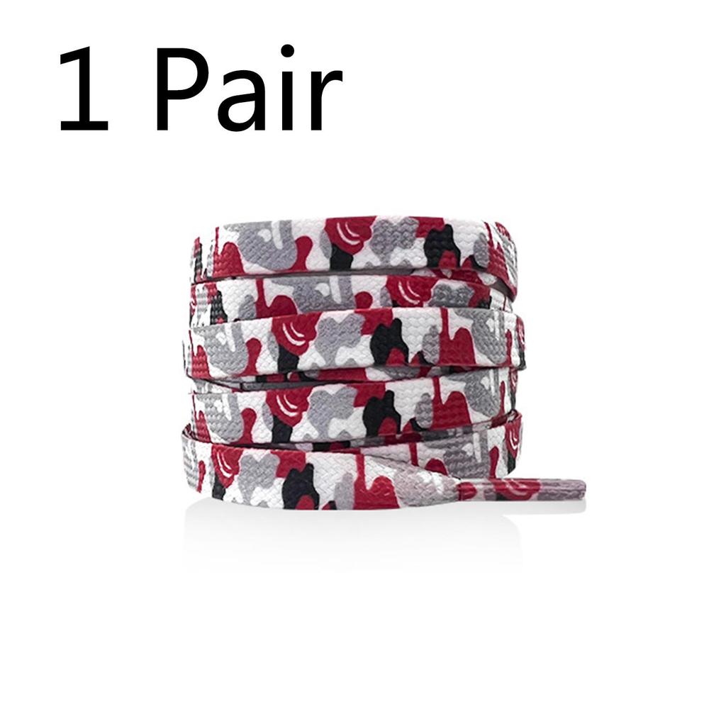 Cloud Camouflage Flat Shoelaces For Sneakers Trend Creative Shoelace Colorful Print Shoe Laces Woman Man Shoestring 120CM