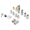 15PCS Airbrush Adapter Set Stainless Steel Airbrush Quick Release Disconnect Fittings Connector Kit