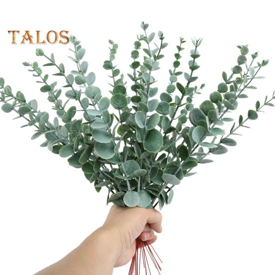 

24 шт., искусственные листья эвкалипта, реалистичные, сохраняющие свежесть, долговечные, 38 см, свадебная вечеринка, имитация зеленого растения, украшение
