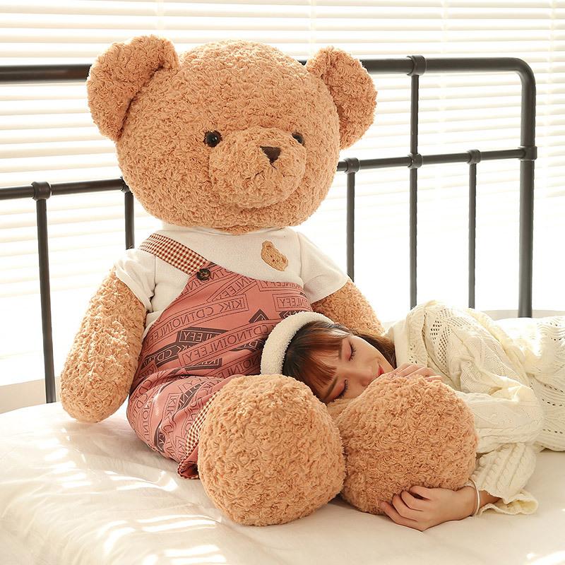 Couple bear doll plush toy girl sleeping on the bed doll is also a stall doll warm children's birthday gift