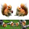 Cute Decorative Piece Adorable Resin Squirrel Model to Brighten Up Your Space with Natural Charm and Character