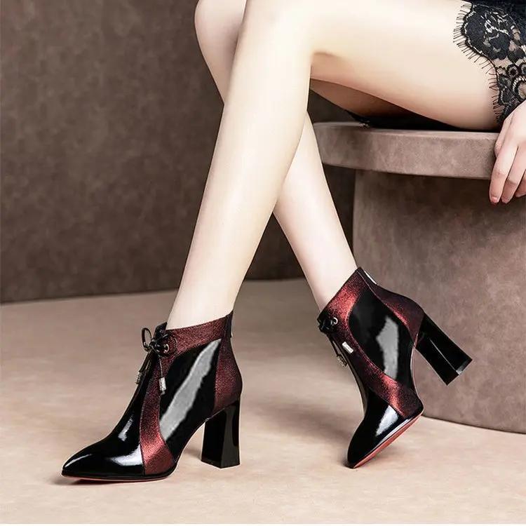 Fashion Super high heel slippers mesh women's flush boots black sandals ankle boots pointed toe parka hot sale