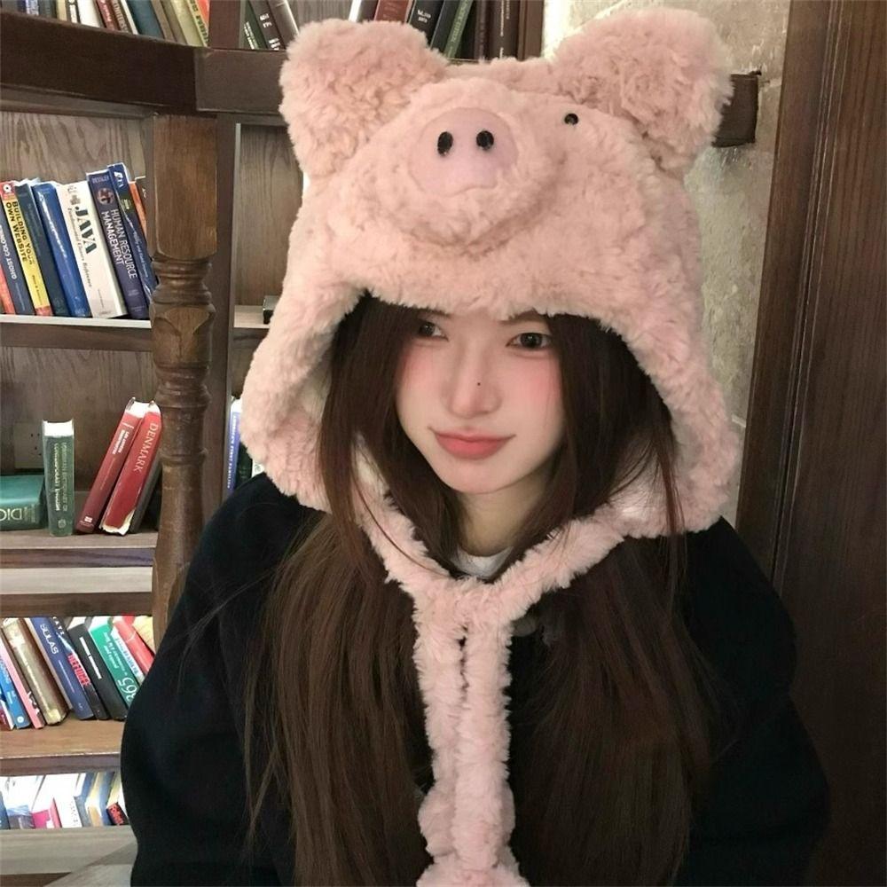 

Thick Warm Hats Windproof Ear Protection Fashion Lei Feng Hat Autumn and Winter