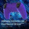 Silicone Cover for PlayVital Mecha Edition PS5 Improved Compatible with Charging Thumb Cap and Sticker Included Controller, Shockproof, Anti-slip