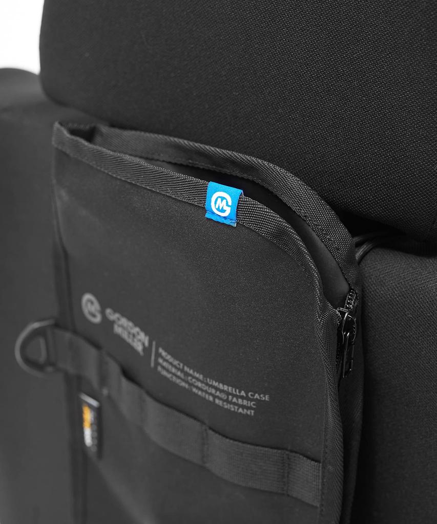GORDON MILLER Car Cordura Seat Back Umbrella Case Umbrella Case Water Repellent Storage for 3 Bottles with Drainage Function Black 1646564