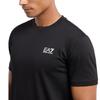 Emporio Armani EA7 SS24 Color Block Logo Letter Print Crew Neck Short Sleeve T-Shirt Men tops Black 8NPT25-PJVPZ-1200