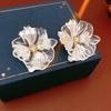 Female Personality Retro Flower Exaggerated Earrings