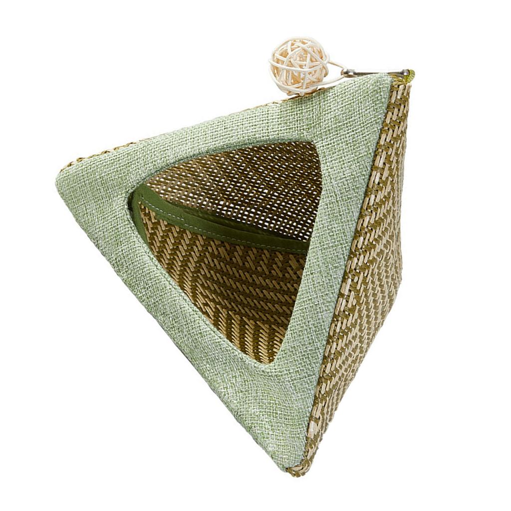 Ventilated Cloth Birdhouse For Parrots Hanging Decorative Nest Tent Triangular Shape Space Saving Cage Accessories