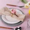 Valentine'S Decoration Pink Napkin Rings Napkin Holders Decorative Table Decor For Dining Romantic Dinner Home Decor