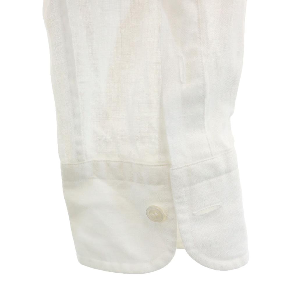 Dunhill Long Sleeve Linen Shirt S White Men's Used