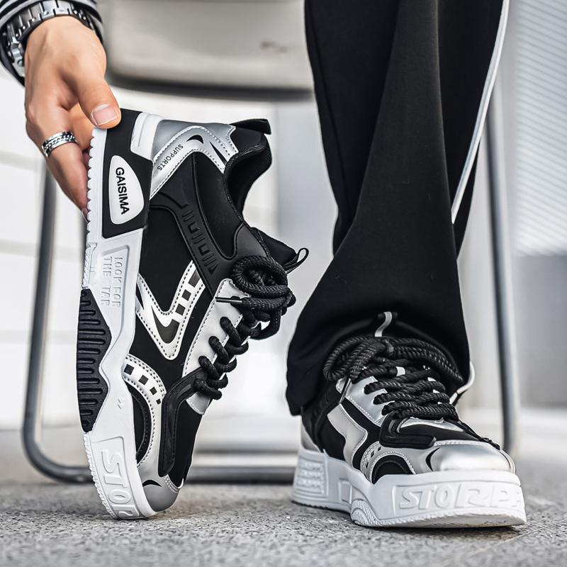 New Men's Classic Fashion Low Top Thick Sole Skateboarding Shoes Comfortable Soft Sole Basketball  Sneakers
