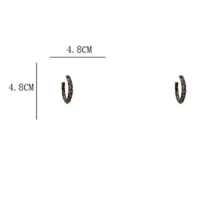 New Trendy Large Ring Temperament Circle Ring Earrings