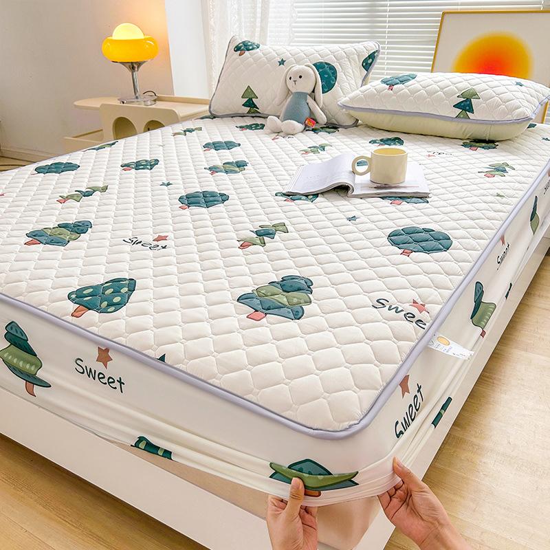 ins mattress protective cover Class A mattress cover dormitory bed cover bedspread all-inclusive padded Simmons protective cover three-piece set