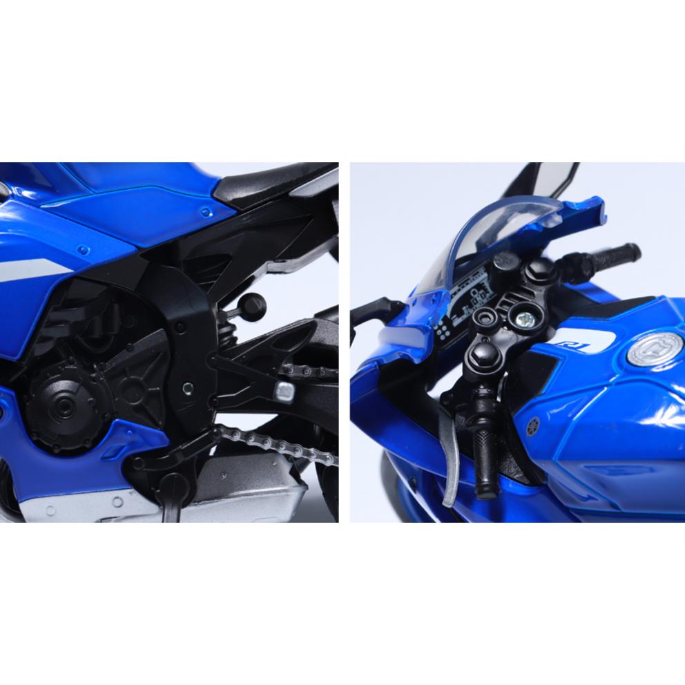 Maisto 1:12 Scale Yamaha YZF-R1 2021 Motorcycle Model, Blue