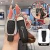 Leather Car Key Case Remote Cover Shell Bag Holder Fob For Mercedes Benz A B C E S Class S400L CLA CLS GLC GLE GLS EQE EQS AMG