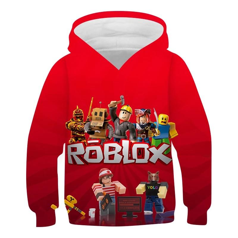 Moletom 3D com Estampa de Desenho Animado Novo 2025 MINISO Roblox para Meninos e Meninas, Moletom de Manga Comprida, Moletom Casual para Primavera e Outono, 4-14 Anos