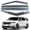 Kia Carnival 21 Chrome-Trimmed Rain Shields with Enhanced Design