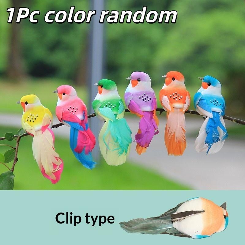 3D Fake Craft Birds Artificial Foam Feathers Birds Birthday Party Decorations Home Garden Wedding Decoration